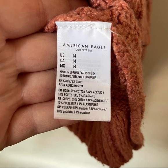 American Eagle | Knit Cozy Sweater desert rose medium - Picture 3 of 4